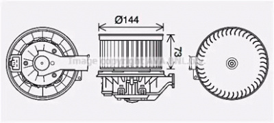 AVA QUALITY COOLING fd8629 -  Электродвигатель, вентиляция салона